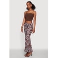 thumbnail image 2 of Women's Tropical Leaf Print Drawstring Waist Maxi Skirt, 2 of 4