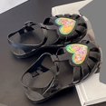 thumbnail image 6 of Eltusu Girls Jellies, No Slip PVC Summer Flat Casual Jelly Shoes Black Size 10.5(Little Kids), 6 of 8