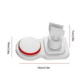thumbnail image 2 of Shower Head Holder Adjustable Shower Spray Bracket shower head Nail-free Wall Mounted Showerhead Rack, White, 2 of 6