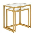 thumbnail image 2 of Evelyn&Zoe Rocco Rectangular Nested Side Table, Brass, 2 of 8