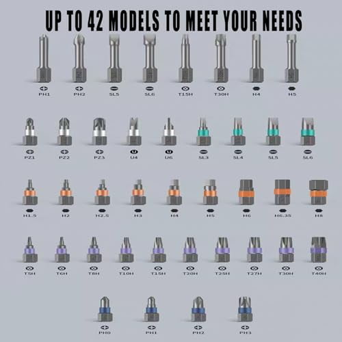 Pickelect 42 in 1 Magnetic Screwdriver Set,Multi Bit Ratchet Screwdriver Set With T Handle,Portable Storage Case, DIY Repair Tool Kit