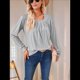 thumbnail image 5 of Túnica de Larga para Mujer, Gris , Talla XL, 5 of 9