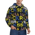 thumbnail image 2 of Haiem Rock Your Socks Patterned Men's Hoodie with Kangaroo Pocket - Ideal Pullover Sweatshirt for Daily Wear, Travel, and Home-XX-Large, 2 of 7
