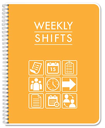 BookFactory Work Schedule Book/Weekly Employee Shift Schedule Planner ...