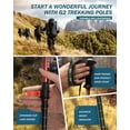thumbnail image 7 of G2 Telescopic Trekking Poles/Aluminum Alloy/Comfort BMM Handle/Foam Padded Wrist Strap/Auto-Adjustable Strap/Quick Flip Lock/Snow Baskets Attached (Pack of 2 Poles), Orange/Blue/Yellow/Red, 7 of 7