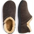 thumbnail image 2 of Zizor Men's Fuzzy Wool Fleece Elastic Side Bootie Slipper with Memory Foam, 2 of 6