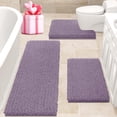 thumbnail image 1 of Juego de alfombras de baño ACCUMTEK Lavender Chenille, 3 piezas, 1 of 6