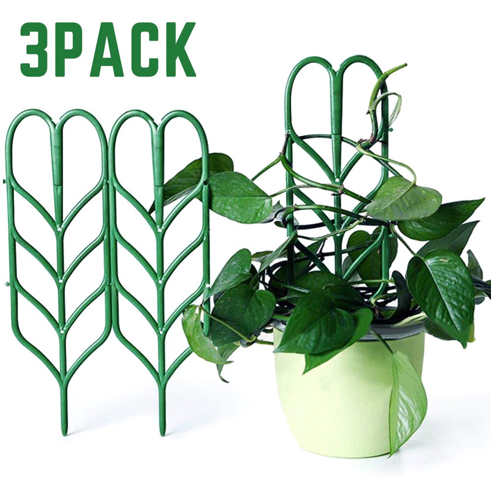 Miuline 3 PCS Garden Trellis for Climbing Plants set Plastic Indoor