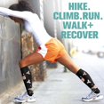 thumbnail image 4 of Lcziwo Gradual Compression Socks for Women Men Floral Print Circulation Supports Socks for Running Athletic 6 Pairs L, 4 of 5