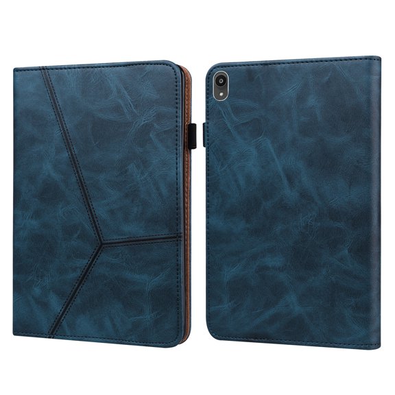 For Lenovo Tab P11 2020 11 inch Solid Color Embossed Striped Leather Case