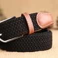 thumbnail image 4 of IOAOAI Belt,Belt Adjustable Braided Unisex Elastic Pin Buckle Waist Belt for Daily Wear, 4 of 6