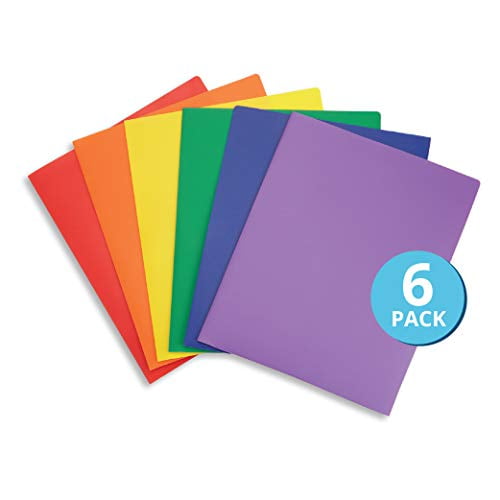 2 Pocket Folders Plus 2 Additional Pockets 6 Pack Colors Selected for You 38202 Five Star 4 Pocket Folders 