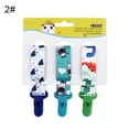 thumbnail image 2 of Travelwant 3Packs Baby Pacifier Clips Solid Color, Universal Holder Leash for Boys and Girls, Teething Toys Teethers, 2 of 7