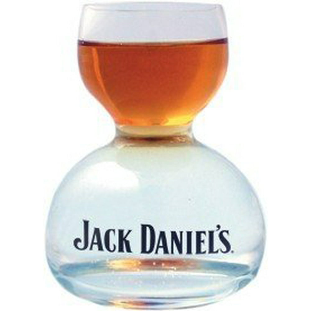 Jack Daniel's Double Bubble Chaser Jigger Shot Glass 6 Oz Walmart