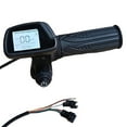 thumbnail image 1 of 36V Electric Bike Throttle Handlebar With Display 5pin Hall Throttle For E-bike Speed Control Thumb Accelerator Key/bottom Start, 1 of 8