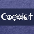 thumbnail image 3 of CafePress - Coexist T Shirt - Womens Tri-blend T-Shirt, 3 of 4
