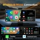 thumbnail image 5 of Cámara de tablero inalámbrica CarPlay y Android Auto de 11,26 pulgadas, DVR 4K, audio Bluetooth, navegación GPS, grabadora de video de doble lente para tablero, 5 of 5