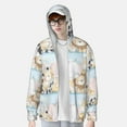 thumbnail image 4 of Kll Cute Animals Print Men'S Women’s Upf 50+ Sun Protection Outdoor Hoodie Jacket Long Sleeve Fishing Hiking Performance Shirt- 3x-Large, 4 of 8