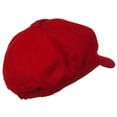 thumbnail image 2 of Cotton Elastic Big Size Newsboy Cap - Red 2XL-3XL, 2 of 5