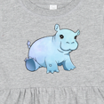 thumbnail image 4 of Inktastic Cute Baby Hippo Girls Baby Dress, 4 of 5