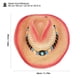 thumbnail image 2 of Sombrero de vaquero de paja, sombrero de vaquera occidental, sombrero de playa para el sol, sombrero tejido de verano para hombres y mujeres, viajes, playa, senderismo y actividades al aire libre., 2 of 8