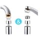 thumbnail image 5 of 2 boquillas para grifo de cocina, rotación de 360 ​​grados, aireador de grifo de modo dual, grifo rociador antisalpicaduras, se aplica al fregadero de la cocina, baño (giro de 80 grados) BRI  Rojo Verde, 5 of 5