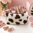 thumbnail image 4 of Makeup Pouch with Zipper, 7.1 x 3.9 x 3.1 Inch Cloth Travel Organizer for Home, Office, Lipstick, and Jewelry, 4 of 7