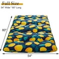 thumbnail image 4 of Japanese Futon Mattress, Full Size Foldable Thick Tatami Floor Mat Portable Sleeping Mat with Lemon Pattern for Camping, Dormitory, Dark Blue, 4 of 7