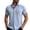 Blue, variant on Mens Button Down Shirt Stretch Basic Soft Shirts Relaxed Fit Loose Summer Clothing Khaki Size S