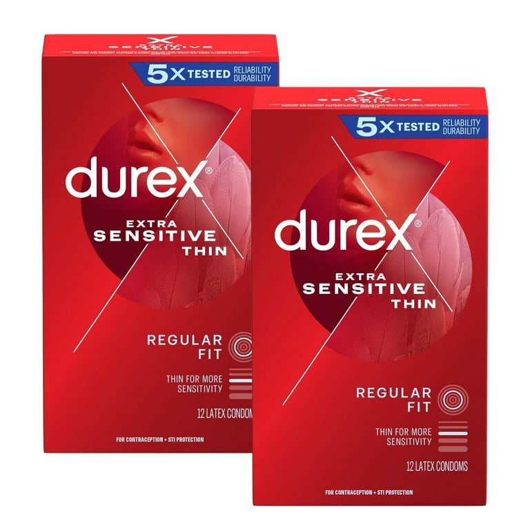 Durex Extra Sensitive Lubricated Ultra Thin Premium Condoms
