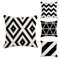 thumbnail image 3 of Pillow Cover Geometric Pattern Throw Pillowcase Exquisite Design Super Soft Wear Resistant Decorative Cushion Cover for Bedroom Sofa Hidden Zipper, 3 of 8