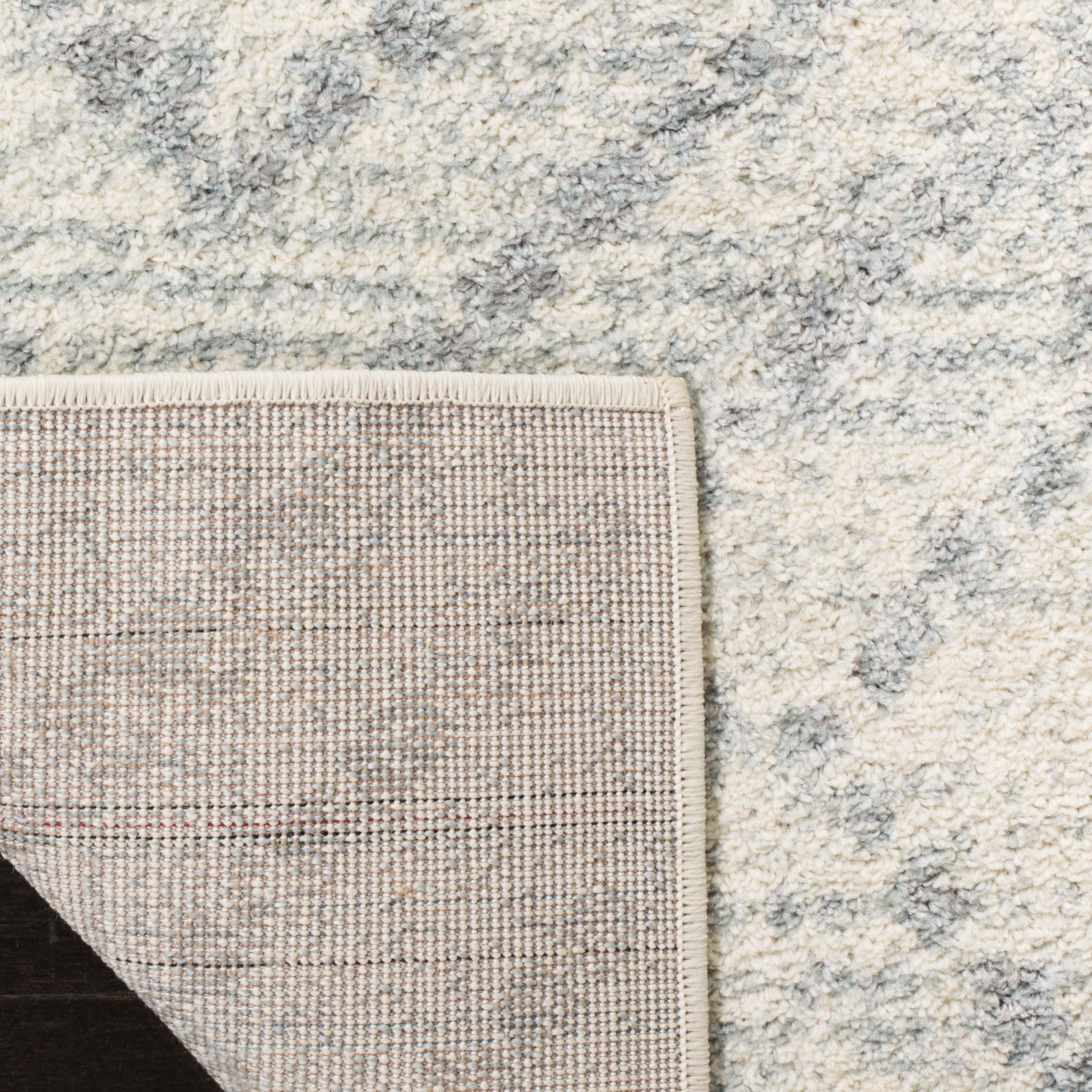 Safavieh Adirondack Lecia Geometric Area Rug, Ivory/Light Blue, 6' x 6' Round