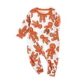 thumbnail image 2 of Aunavey Matching Family Pajamas Sets Christmas PJ's Gingerbread Man Tee and Pants Loungewear, 2 of 8