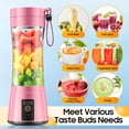 thumbnail image 2 of Cordless Personal Size Portable Blender - 380Ml Blender Smoothies and Shakes,  Traveling Juice Cup with  Blending, Freshly Squeezed in /Travel/, 2 of 6