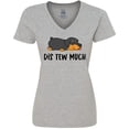 thumbnail image 3 of Inktastic Napping Dis Tew Much Rottweiler Women's V-Neck T-Shirt, 3 of 5