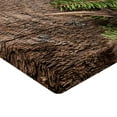 thumbnail image 2 of Ambesonne Antlers Fitted Sheet, Evergreen Branch Deer, California King, Fern Green Umber, 2 of 3