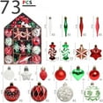thumbnail image 2 of Huiyi 73PCS Colorful Candy Ornament Set for Mini Christmas Tree,Christmas Tree Hanging Cupcake Donut Candy Christmasfor Candyland Wedding and Home Deco, 2 of 4