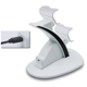 thumbnail image 2 of Cargador de controlador PS4 Cargador de controlador Playstation 4 Soporte de estación de acoplamiento de carga. Estación de carga rápida USB dual e indicador LED para controlador PS4-blanco Adepaton 2033325, 2 of 9