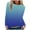 Blue, variant on Cute Tops for Women, Women's Casual Long Sleeve Crewneck Loose Tops Blouse Shirts Ladies Gradient Comfy Tops and Blouses
