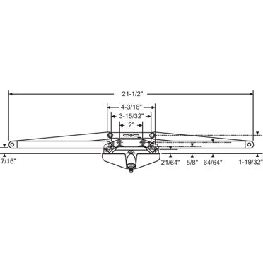 Carefree R00412-416-50 arm #2 'b'simp fr long wh *SPECIAL ORDER*
