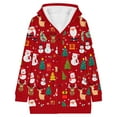 thumbnail image 4 of Cárdigan informal de punto con estampado navideño para mujer, chaqueta con botones y abrigo para mujer, 4 of 6
