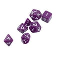 thumbnail image 5 of 7Pcs/Set 10mm Mini Tabletop Board Game Dice Plastic Green White Black Purple Blue Yellow Multi Sided Dnd Dice Polyhedral Dice, 5 of 5