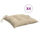 thumbnail image 3 of Juego de cojines para silla VidaXL, cómodo tejido Oxford, color beige, 3 of 9