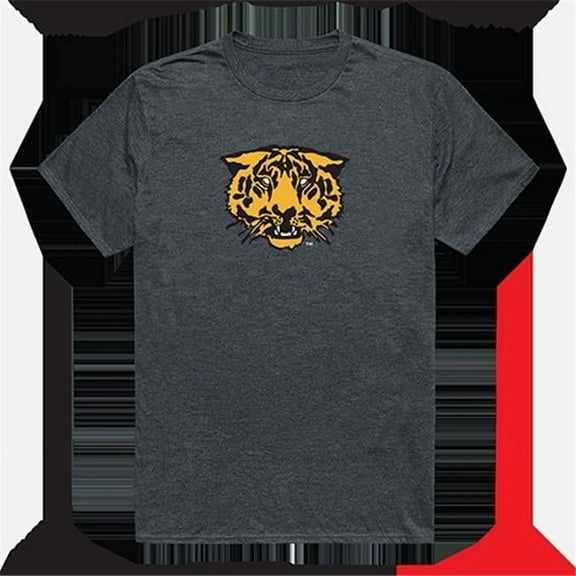 Hampden Sydney College Cinder College Tee, Heather Charcoal - 2XL