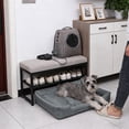 thumbnail image 5 of Waterproof Dog Bed for Small Dogs, Non-Slip Bottom Plush Mat for Cats and Small Breed Pets Up to 25lbs, Indoor Outdoor Cozy Pet Bed with Soft Bolster, 5 of 5