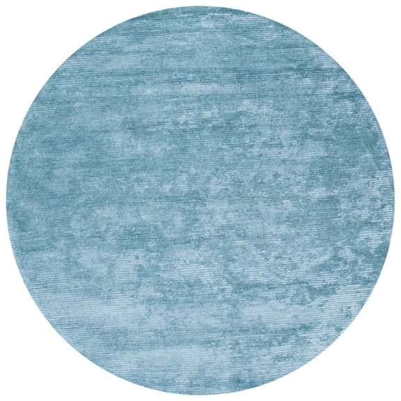 SAFAVIEH Himalaya Fleur Solid Area Rug, Blue, 6' x 6' Round