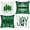 Green, variant on Hello Winter Merry Christmas Throw Pillow Covers 16x16 Set of 4, Decorative Black and White 16 inch Xmas Holiday Cushion Pillow Cases Home Outside Porch Decor Decorations