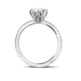 thumbnail image 3 of Eloya Jewel 2.13 Ct Round Cut Moissanite Ring - Wedding Engagement Ring for Women - 14K White Gold Plated Ring - Ideal Jewelry for Daily Wear - Perfect Gift for Her on Graduation or Proposal, 3 of 3
