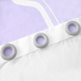 thumbnail image 3 of Erosebridal Initial H Letter Curtains for Living Room, Princess Bow 30%-50% Blackout Curtains Set of 2 (42x90), Purple Monogrammed Curtains and Drapes (42x90), Window Curtains Room Decor, 3 of 6