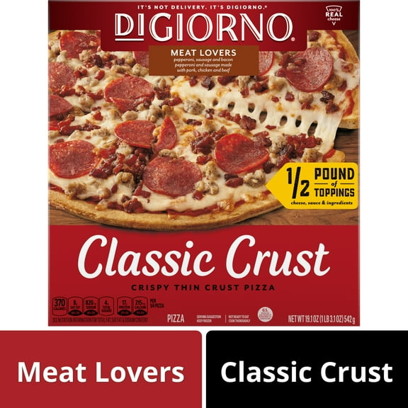 DiGiorno Classic Crust Meat and Cheese Pizza, 19.1 oz (Frozen)